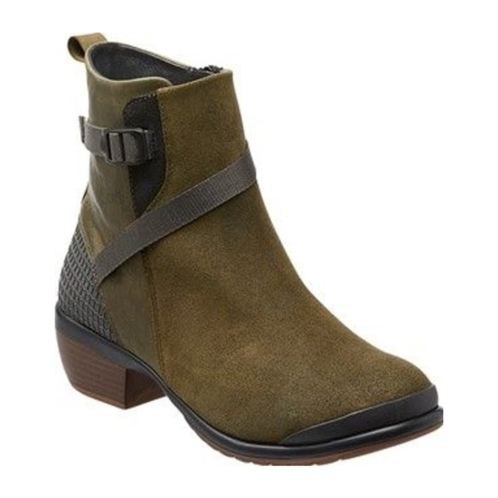 Keen Morrison Olive Green Leather Suede Booties size 37